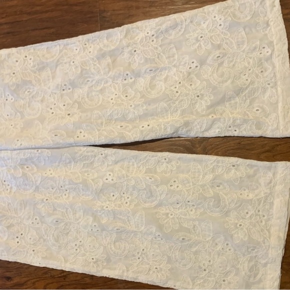 Zara The Grace Embroidered Eyelet Jumpsuit Size Small - Picture 4 of 6